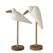 Дървена фигура на стойка птица 34см Volo два вида